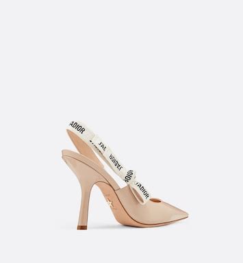 Décolleté slingback J'Adior Pelle di vitello verniciata nude 